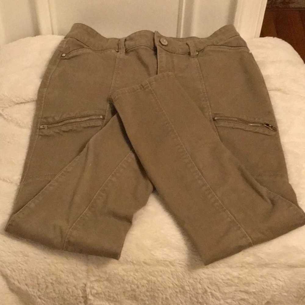 Dark Tan / Light Brown ankle pants